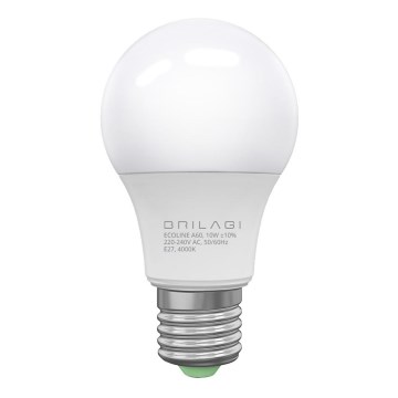 LED-polttimo ECOLINE A60 E27/10W/230V 4000K - Brilagi