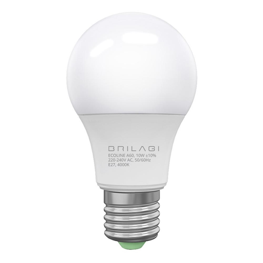 LED-polttimo ECOLINE A60 E27/10W/230V 4000K - Brilagi