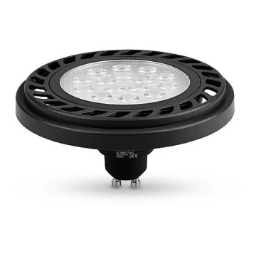 LED-polttimo ECOLINE SOFT AR111 GU10/9W/230V 3000K 30° musta - Brilagi