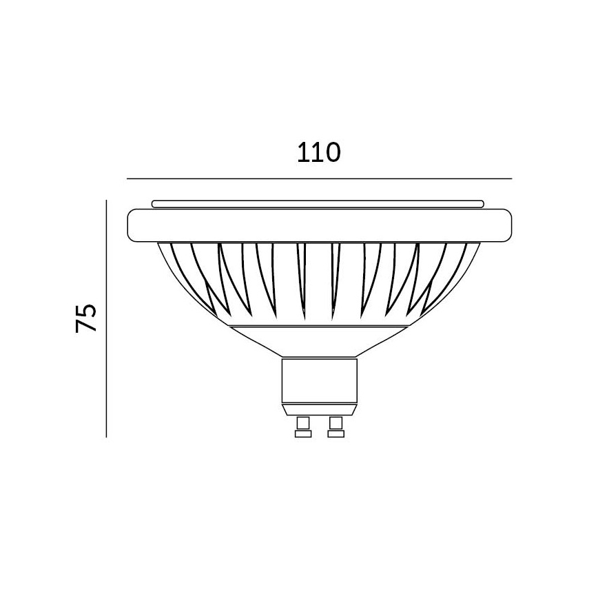 LED-polttimo ES111 GU10/15W/230V 4000K
