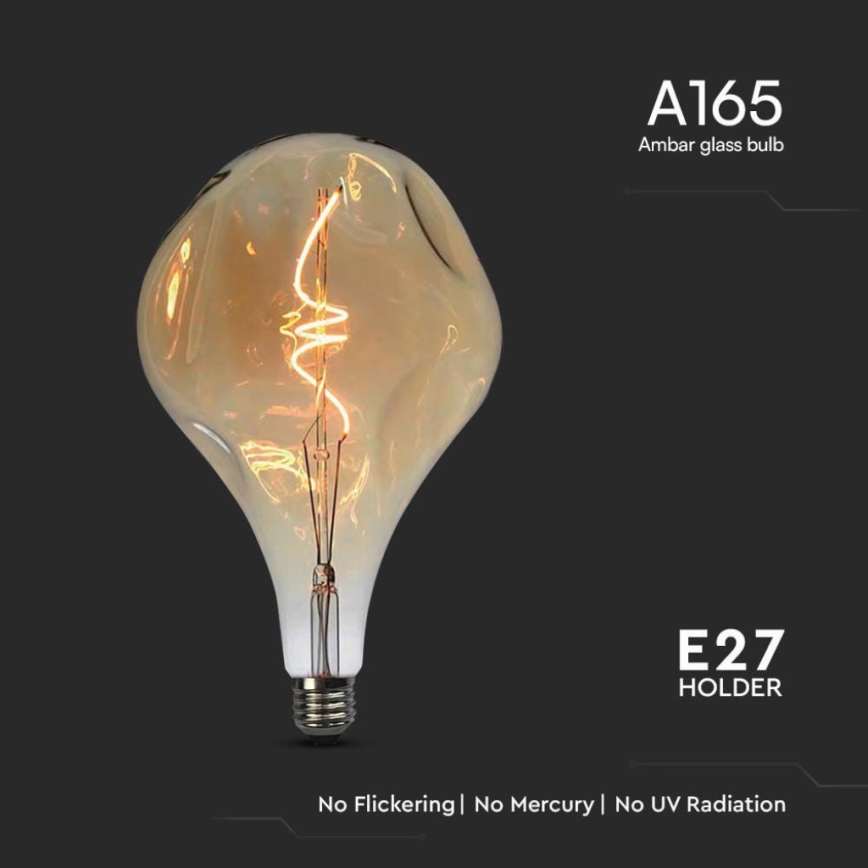 LED-polttimo FILAMENT A165 E27/4W/230V 2700K