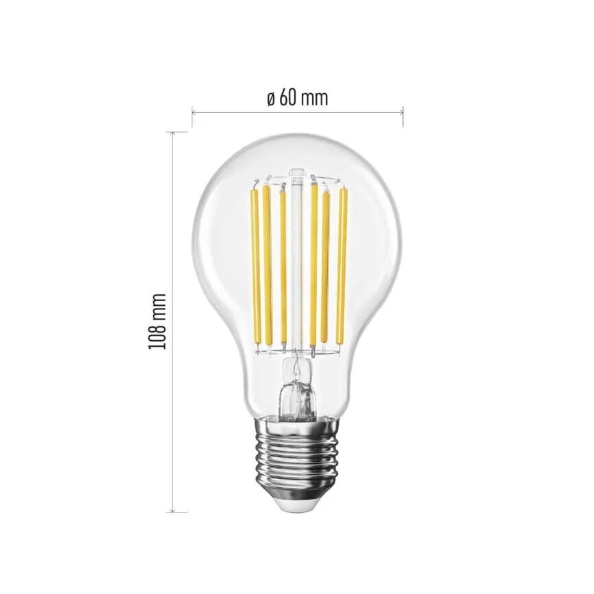 LED-polttimo FILAMENT A60 E27/7,2W/230V 4000K