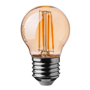 LED-polttimo FILAMENT AMBER G45 E27/4W/230V 2200K