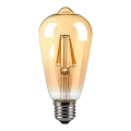 LED-polttimo FILAMENT AMBER ST64 E27/8W/230V 2200K
