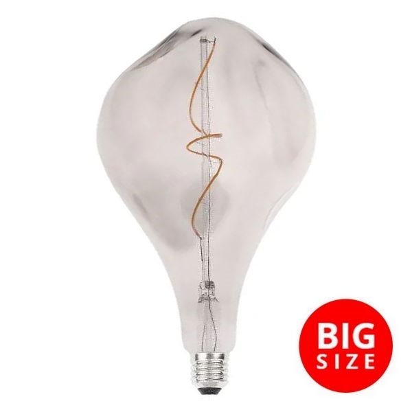LED-polttimo FILAMENT BUMPED SMOKE ET160 E27/4W/230V 2000K