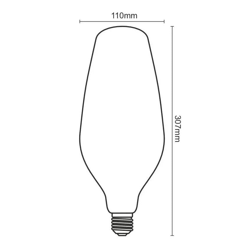 LED-polttimo FILAMENT BUMPED VINTAGE BT110 E27/4W/230V 2000K