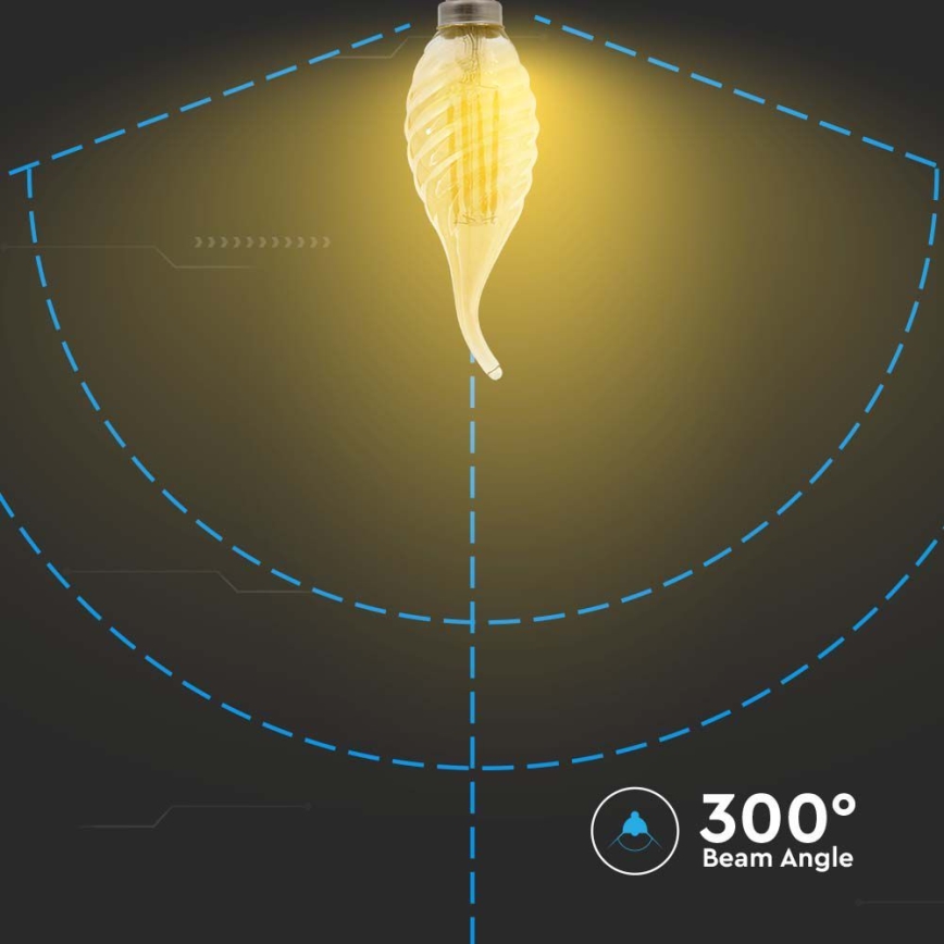 LED-polttimo FILAMENT E14/4W/230V 2200K