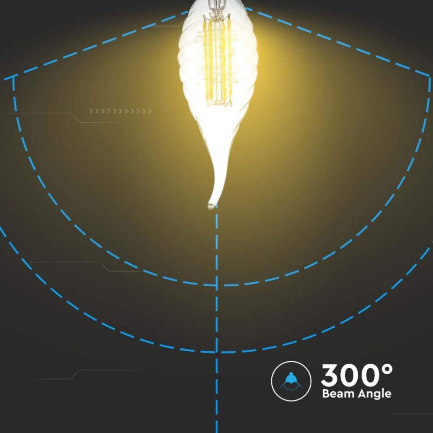 LED-polttimo FILAMENT E14/4W/230V 3000K