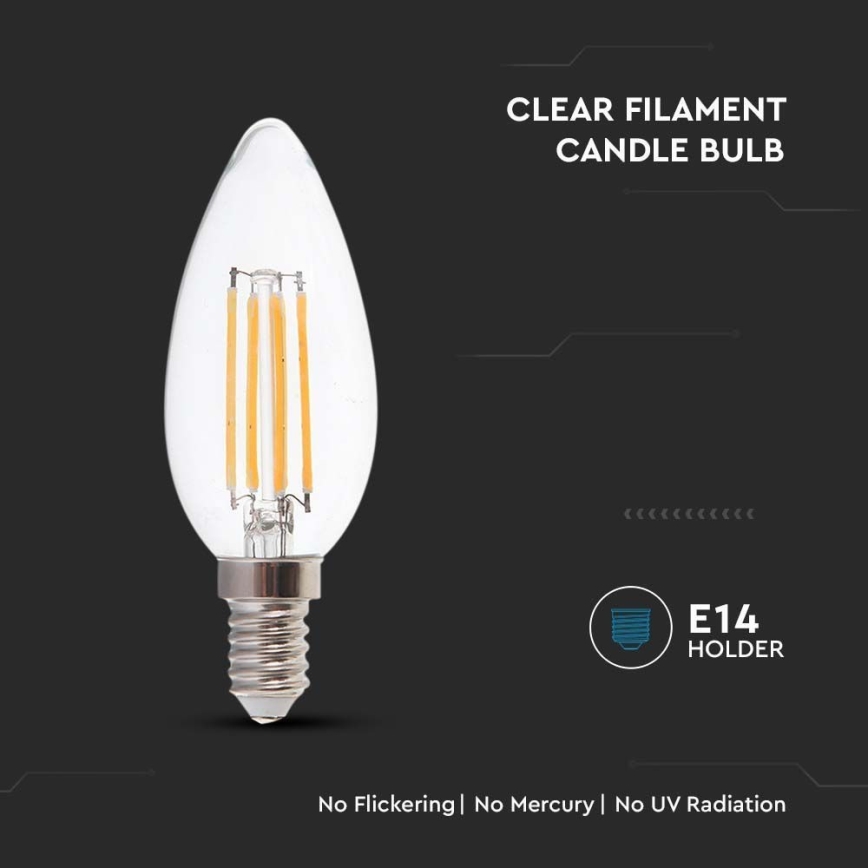 LED-polttimo FILAMENT E14/4W/230V 6500K