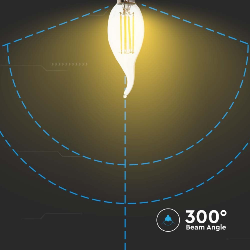 LED-polttimo FILAMENT E14/4W/230V 6500K