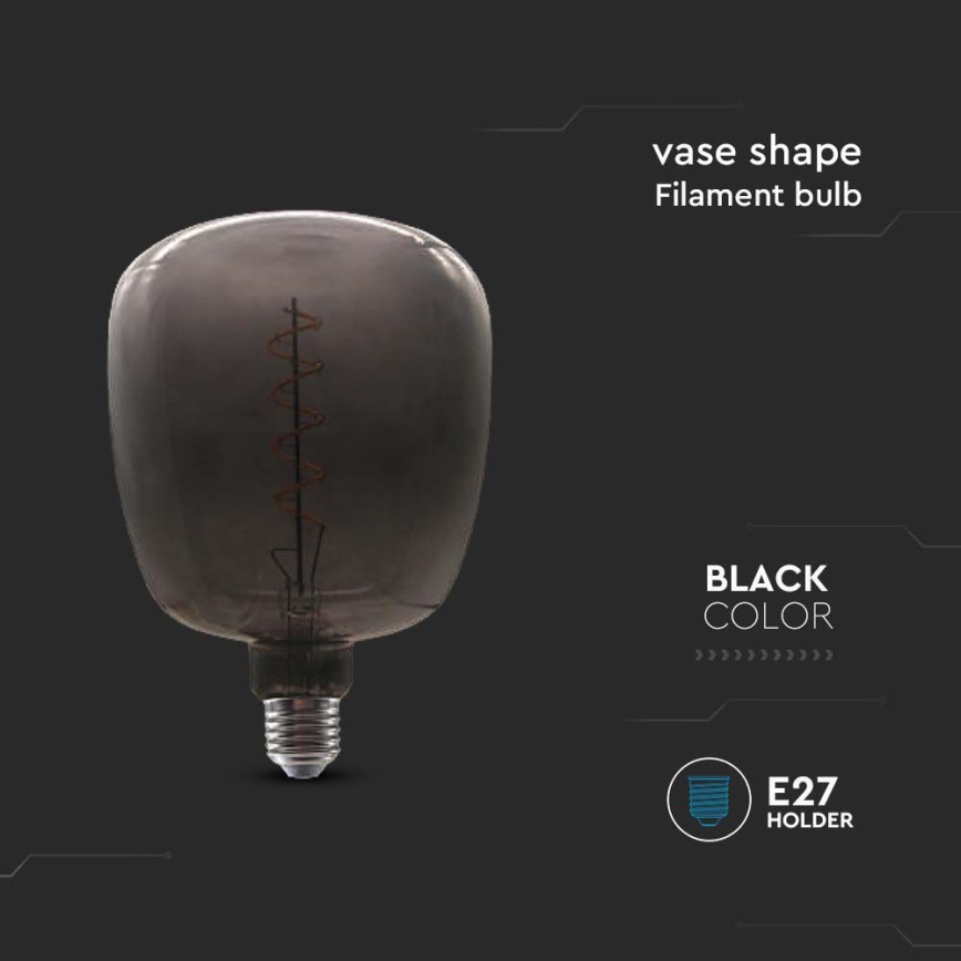 LED-polttimo FILAMENT E27/4W/230V musta