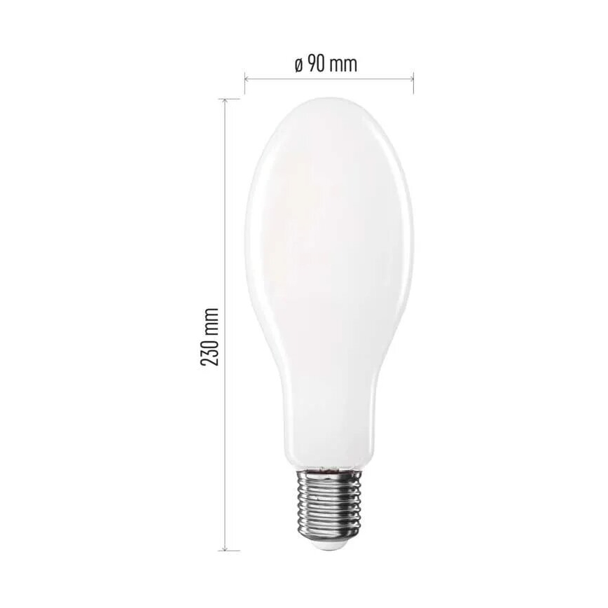 LED-polttimo FILAMENT ED90 E40/36W/230V 4000K 6000 lm