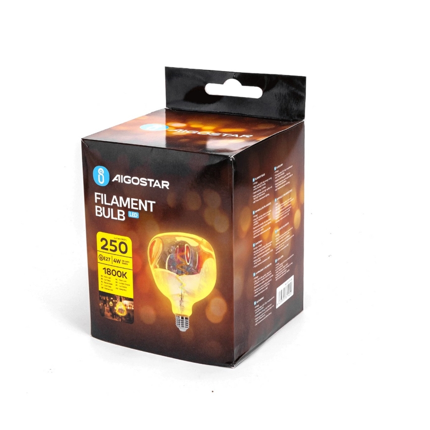 LED-polttimo FILAMENT G125 E27/4W/230V 1800K - Aigostar