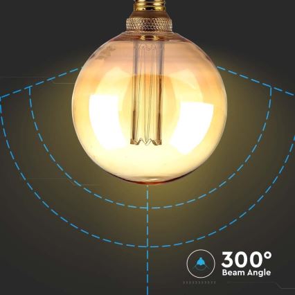 LED-polttimo FILAMENT G125 E27/4W/230V 1800K Art Edition