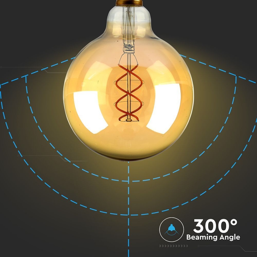 LED-polttimo FILAMENT G125 E27/5W/230V 1800K