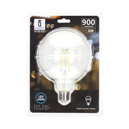 LED-polttimo FILAMENT G125 E27/8W/230V 6500K - Aigostar