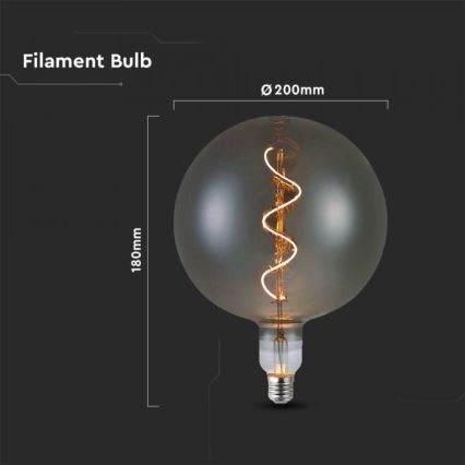 LED-polttimo FILAMENT G200 E27/4W/230V 2700K