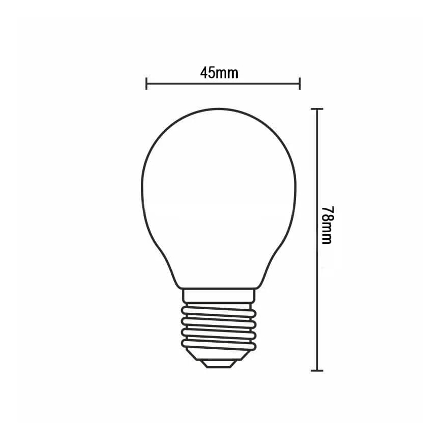 LED-polttimo FILAMENT G45 E14/4W/230V 4000K
