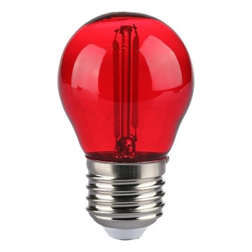 LED-polttimo FILAMENT G45 E27/2W/230V punainen