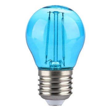 LED-polttimo FILAMENT G45 E27/2W/230V sininen