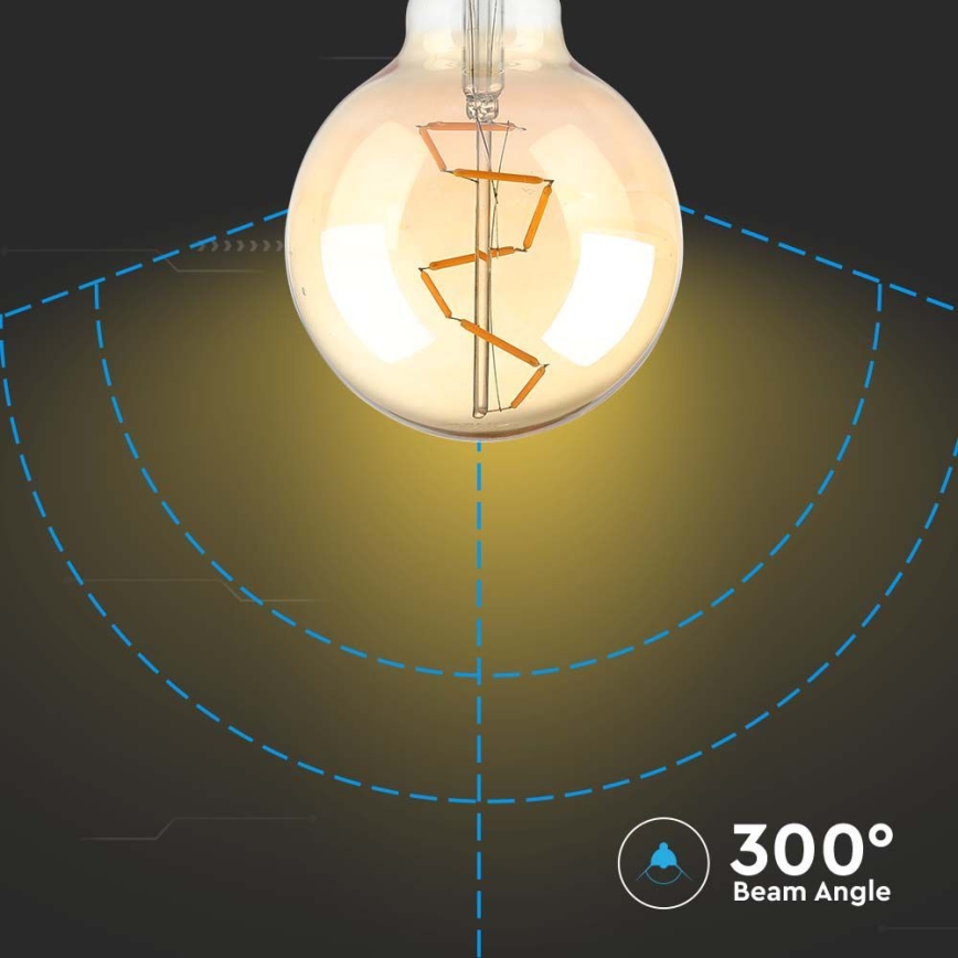 LED-polttimo FILAMENT G95 E27/4W/230V 2200K