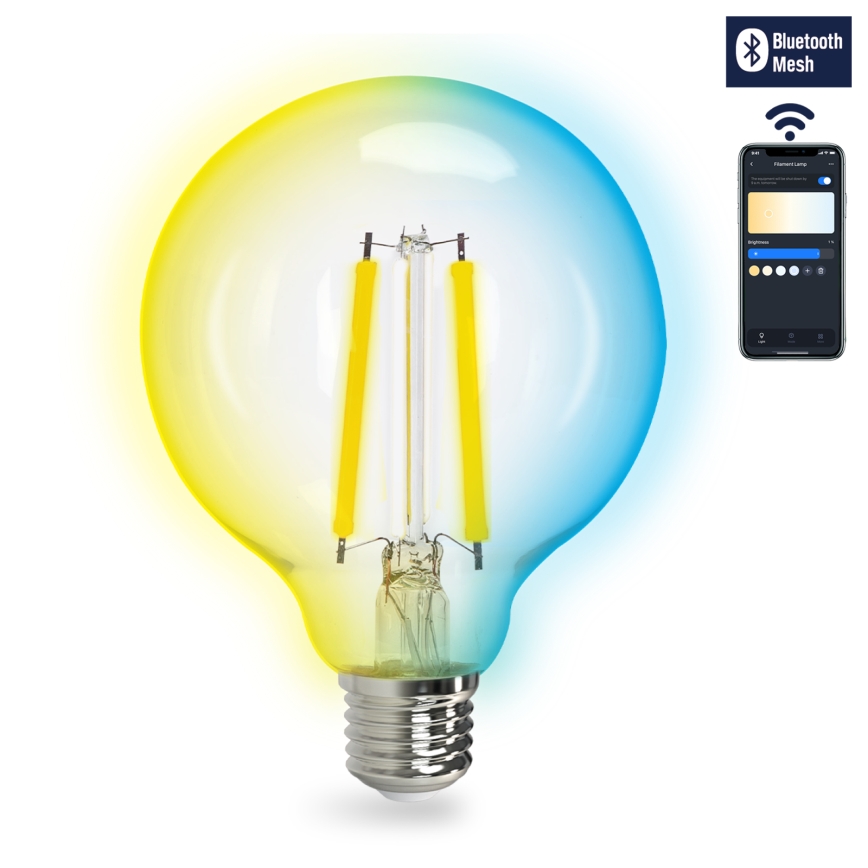 Himmennettävä LED-polttimo FILAMENT MESH Älykäs G95 E27/6W/230V 2700-6500K - Aigostar