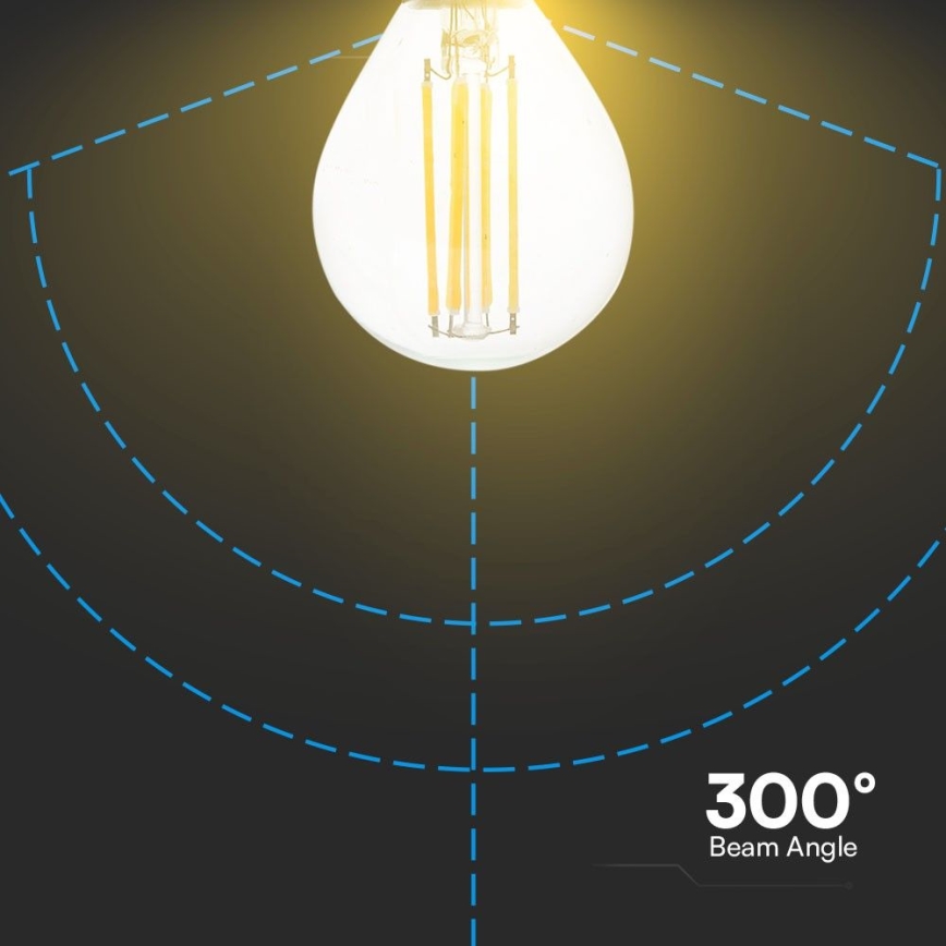LED-polttimo FILAMENT P45 E14/6W/230V 4000K