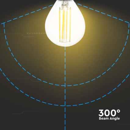 LED-polttimo FILAMENT P45 E14/6W/230V 6500K