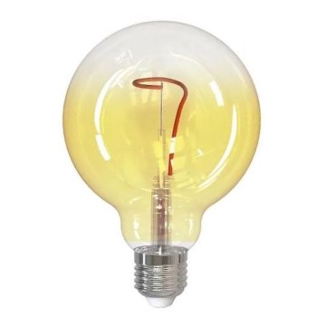 LED-polttimo FILAMENT SHAPE G95 E27/4W/230V 1800K keltainen