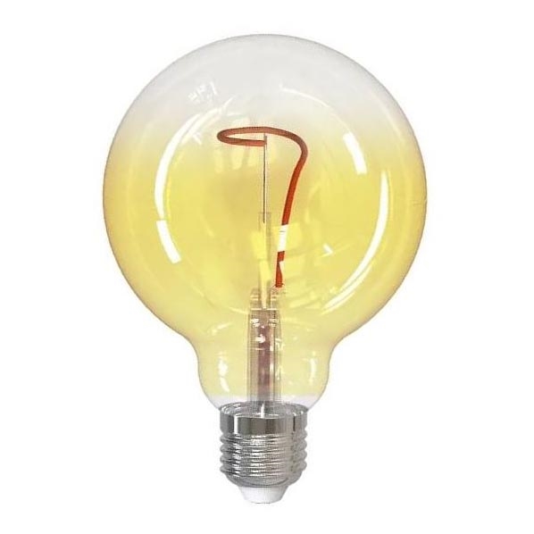 LED-polttimo FILAMENT SHAPE G95 E27/4W/230V 1800K keltainen
