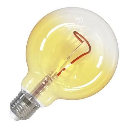 LED-polttimo FILAMENT SHAPE G95 E27/4W/230V 1800K keltainen