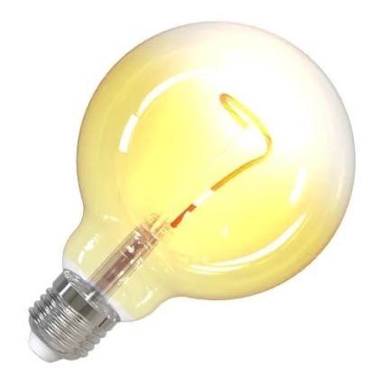 LED-polttimo FILAMENT SHAPE G95 E27/4W/230V 1800K keltainen