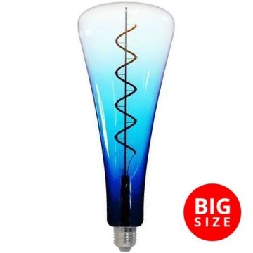LED-polttimo FILAMENT SHAPE T110 E27/5W/230V 1800K sininen