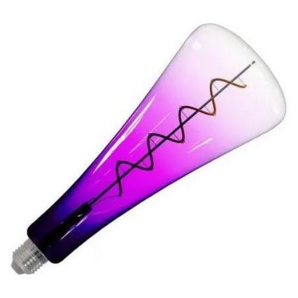 LED-polttimo FILAMENT SHAPE T110 E27/5W/230V 1800K violetti