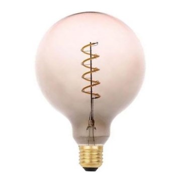 LED-polttimo FILAMENT SPIRAL G125 E27/4W/230V 2000K harmaa/vaaleanpunainen