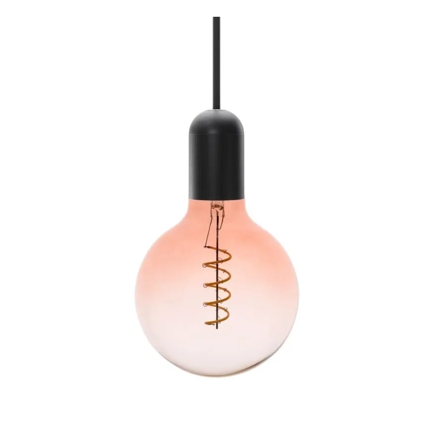 LED-polttimo FILAMENT SPIRAL G125 E27/4W/230V 2000K vaaleanpunainen