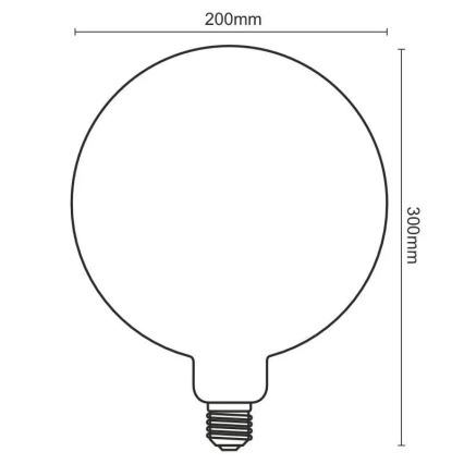 LED-polttimo FILAMENT SPIRAL VINTAGE G200 E27/4W/230V 2000K