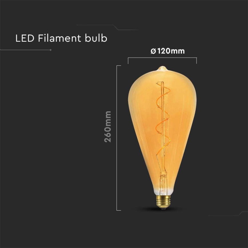 LED-polttimo FILAMENT ST120 E27/4W/230V 2700K