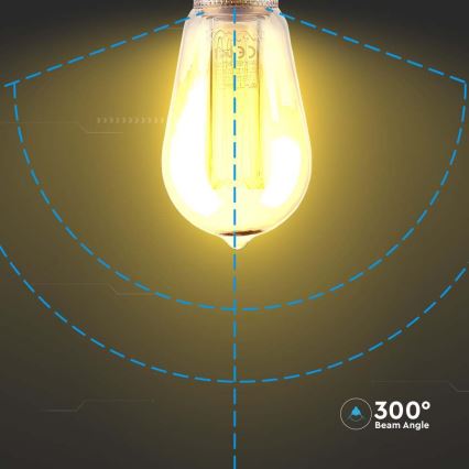 LED-polttimo FILAMENT ST64 E27/4W/230V 1800K Art Edition