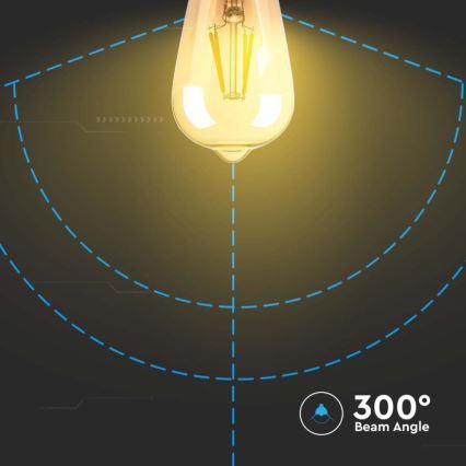 LED-polttimo FILAMENT ST64 E27/4W/230V 2200K