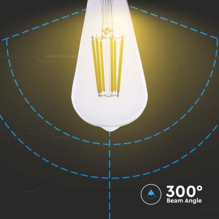 LED-polttimo FILAMENT ST64 E27/4W/230V 3000K