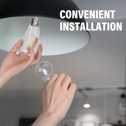 LED-polttimo FILAMENT ST64 E27/4W/230V 6500K - Aigostar
