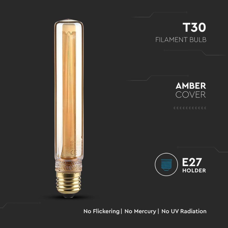 LED Polttimo FILAMENT T30 E27/2W/230V 1800K Art Edition