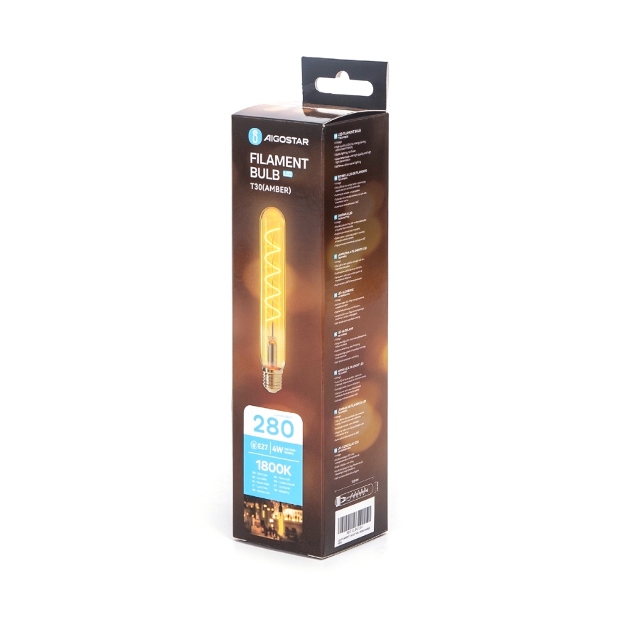LED-polttimo FILAMENT T30 E27/4W/230V 1800K - Aigostar