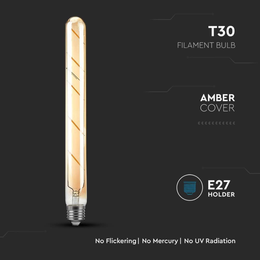 LED-polttimo FILAMENT T30 E27/5W/230V 2200K