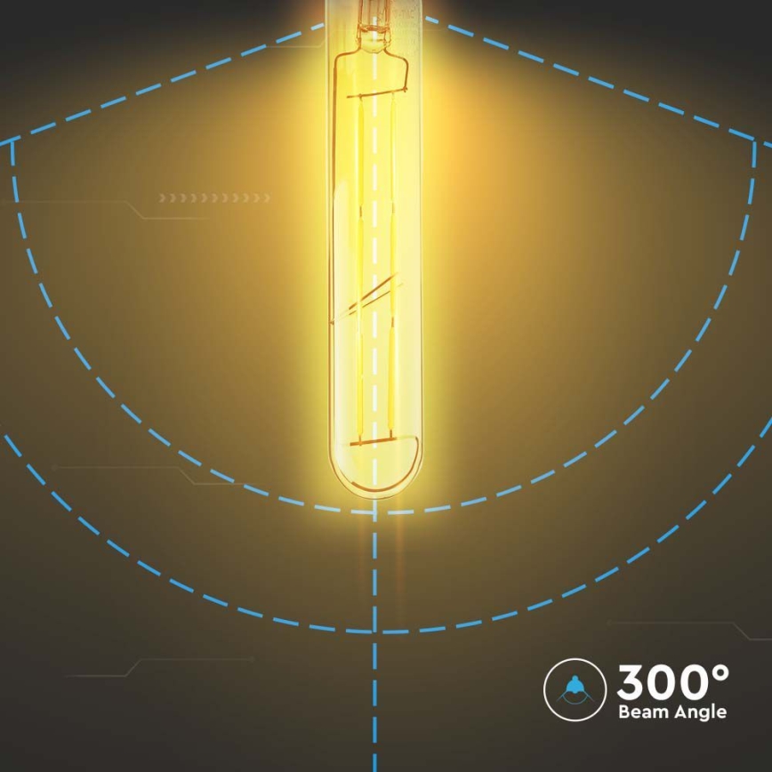 LED-polttimo FILAMENT T30 E27/6W/230V 2200K