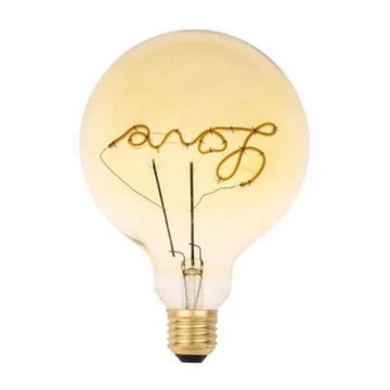 LED-polttimo FILAMENT VINTAGE LOVE G125 E27/2W/230V 2000K