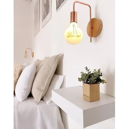 LED-polttimo FILAMENT VINTAGE LOVE G125 E27/2W/230V 2000K