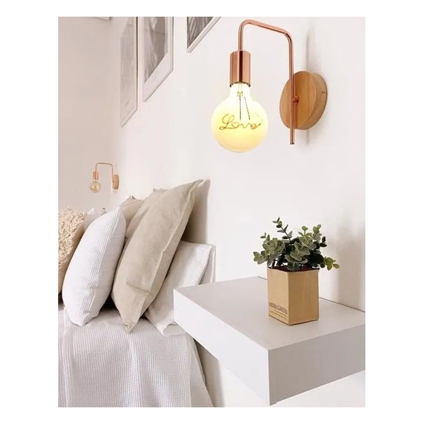 LED-polttimo FILAMENT VINTAGE LOVE G125 E27/2W/230V 2000K