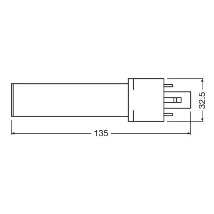 LED-polttimo G23/3,5W/230V 3000K - Osram
